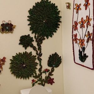 Toilet paper roll wall art